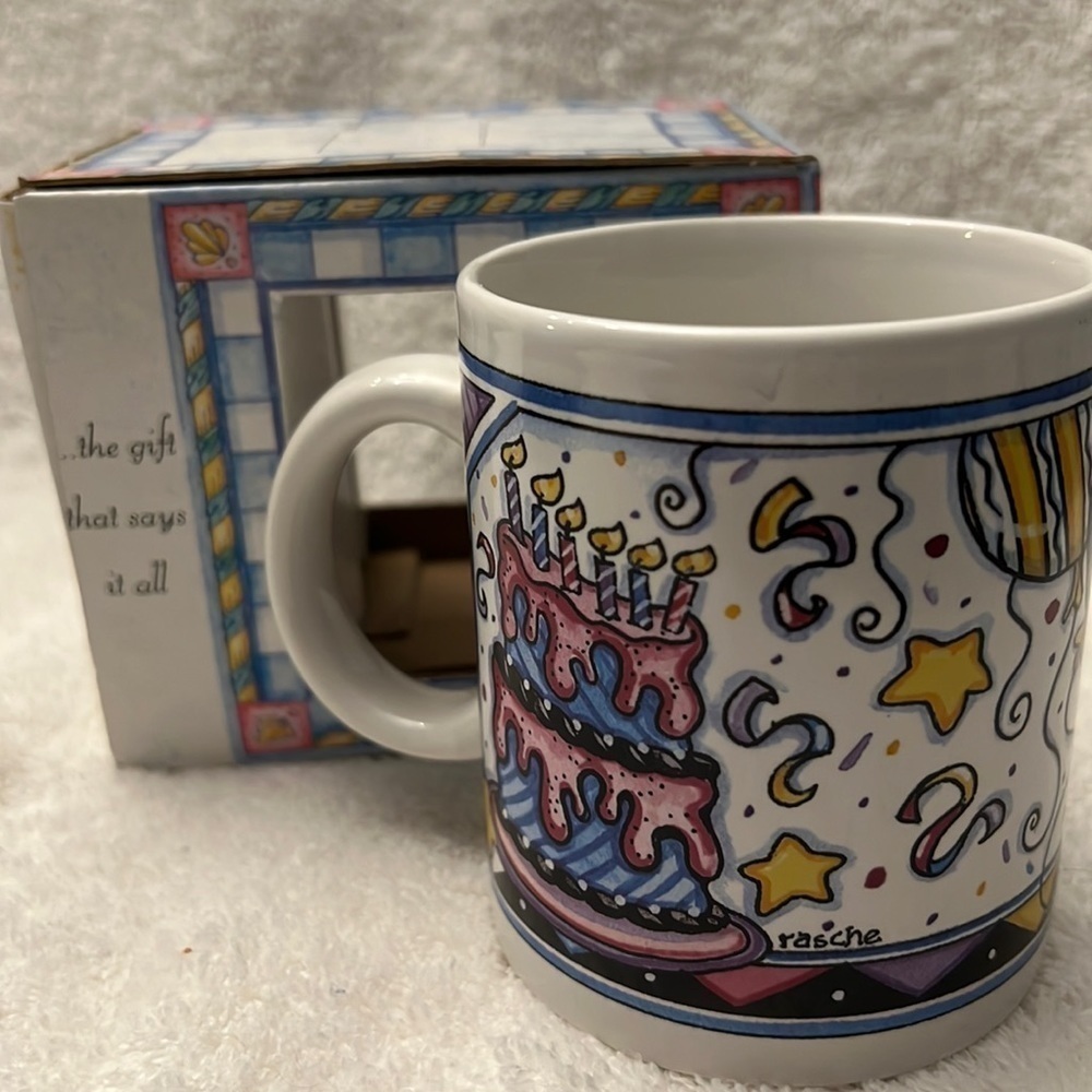 Birthday Coffee Mug Shelley Rasche Over the hill